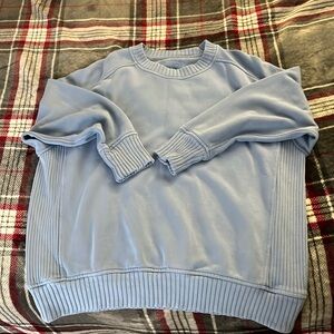 blue oversized aerie sweater